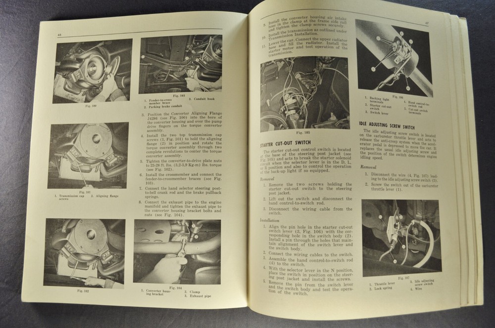 1950 Studebaker Automatic Transmission Shop Manual Commander Champion Original