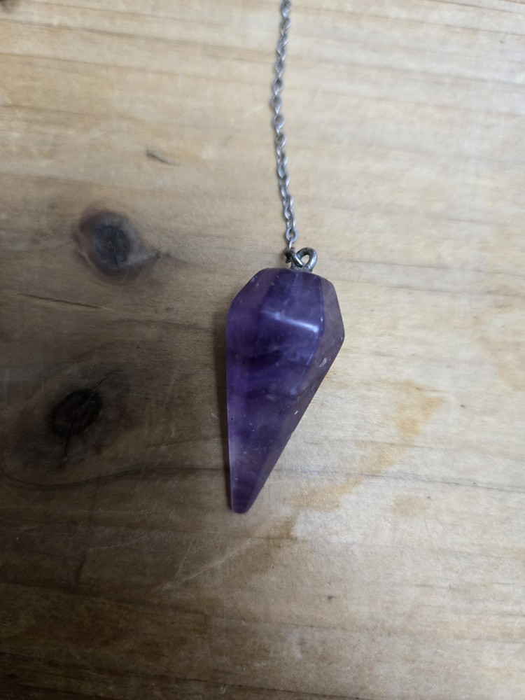 Amethyst Dowsing Crystal Pendulum
