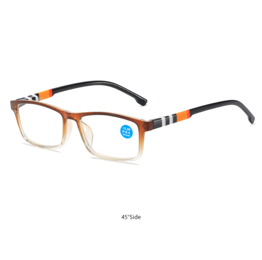 Men Women Square Blue Light Blocking Reading Glasses Classic Full Frame Glasses