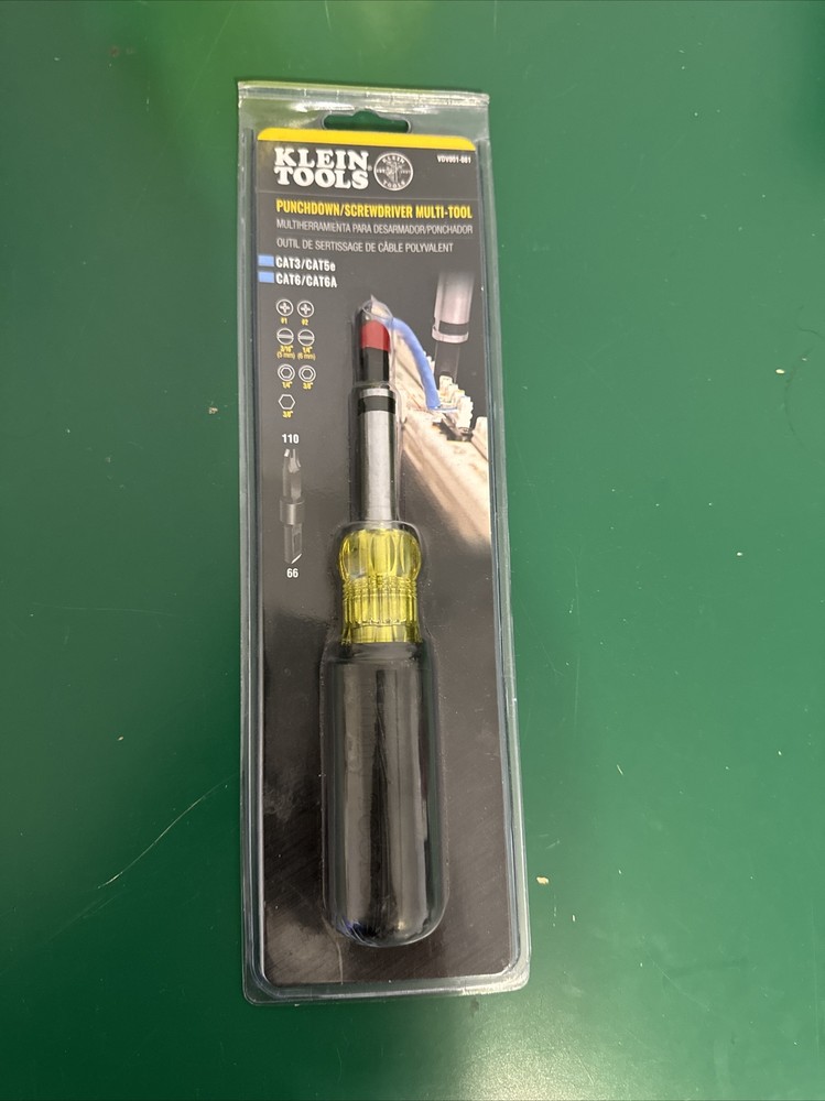 Klein Tools VDV001-081 Punchdown Screwdriver Multi-Tool