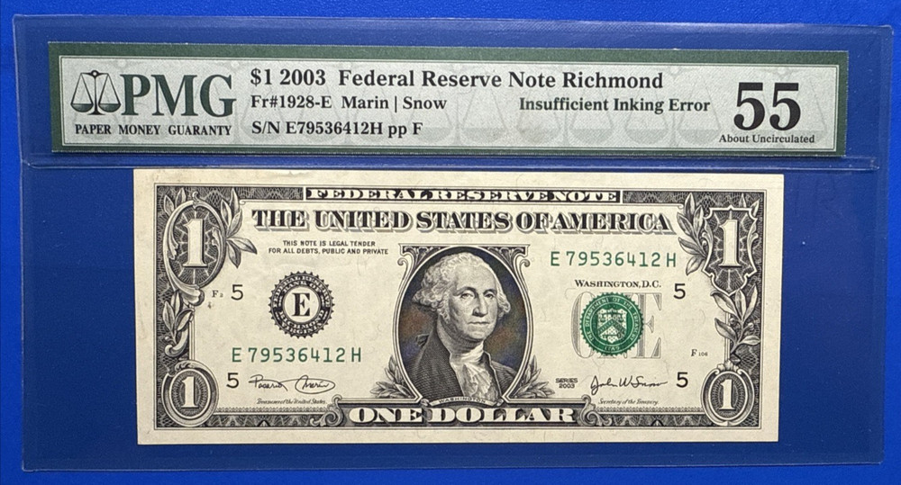 PMG55 INSUFFICIENT INKING ERROR ON BACK 6412H