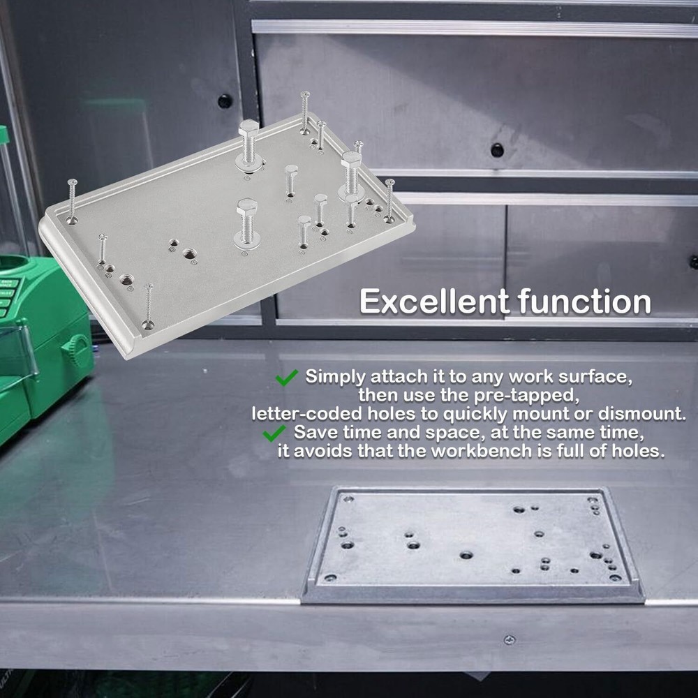 For RCBS Cast Aluminum 9282 Accessory Base Plate 3 Grey Shell Holder Accessory