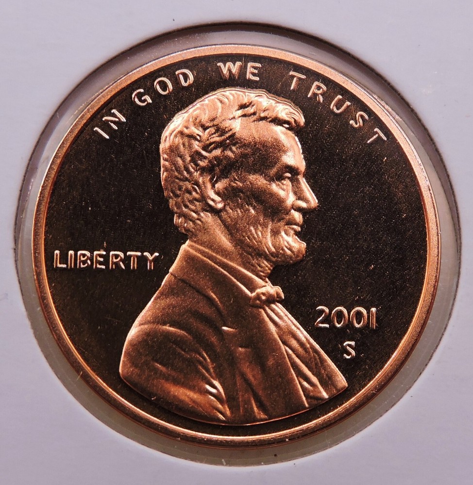 2001 S Proof Lincoln Memorial Cent
