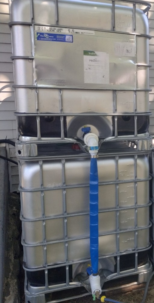 IBC Tote High Flow double stack kit with 3/4" drain IBC Tote