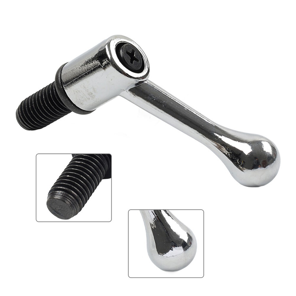 Table Lock Handle M12 Thread Set For Bridgeport Milling Machine 11.8mm Silver