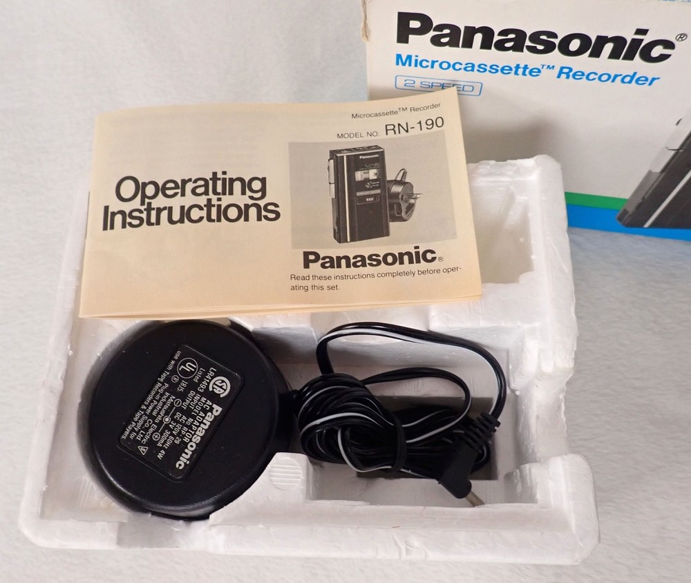 Panasonic RN-190 Original Box & Instructions "ONLY" (No Recorder Included)