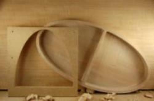HALF OVAL BOWL TEMPLATE