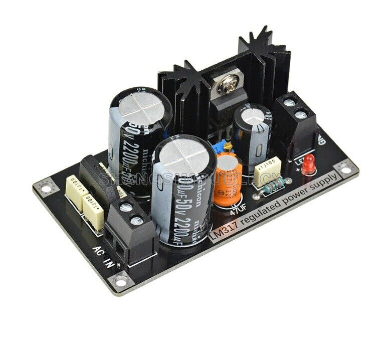 LM317 AC DC-DC Adjustable Grinder Filters Regulated Power Supply Module-