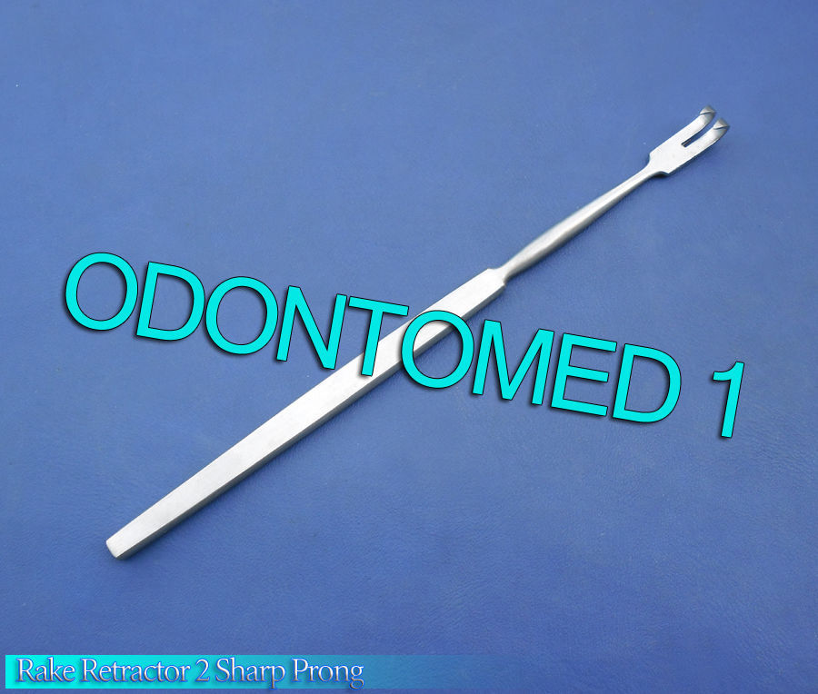 Rake Retractor, 2 Sharp Prong, Surgical Instruments