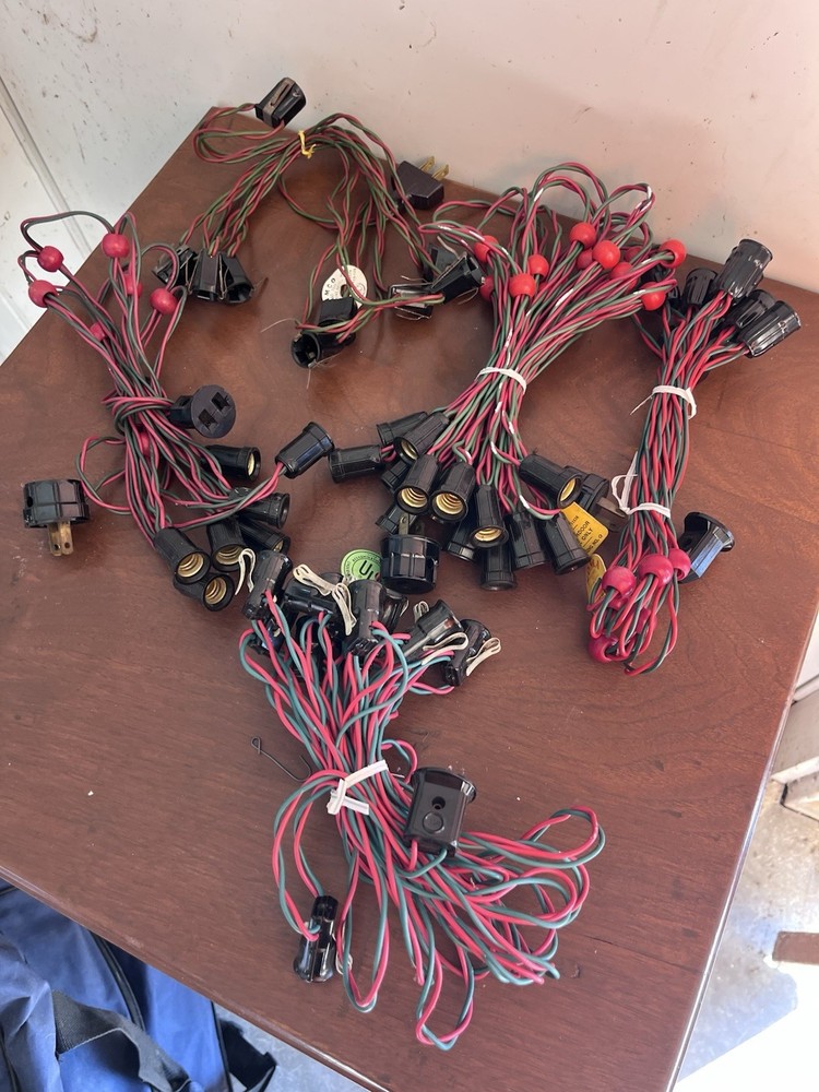 5 NOMA TIMCO Vintage Light Strands.   All Working.