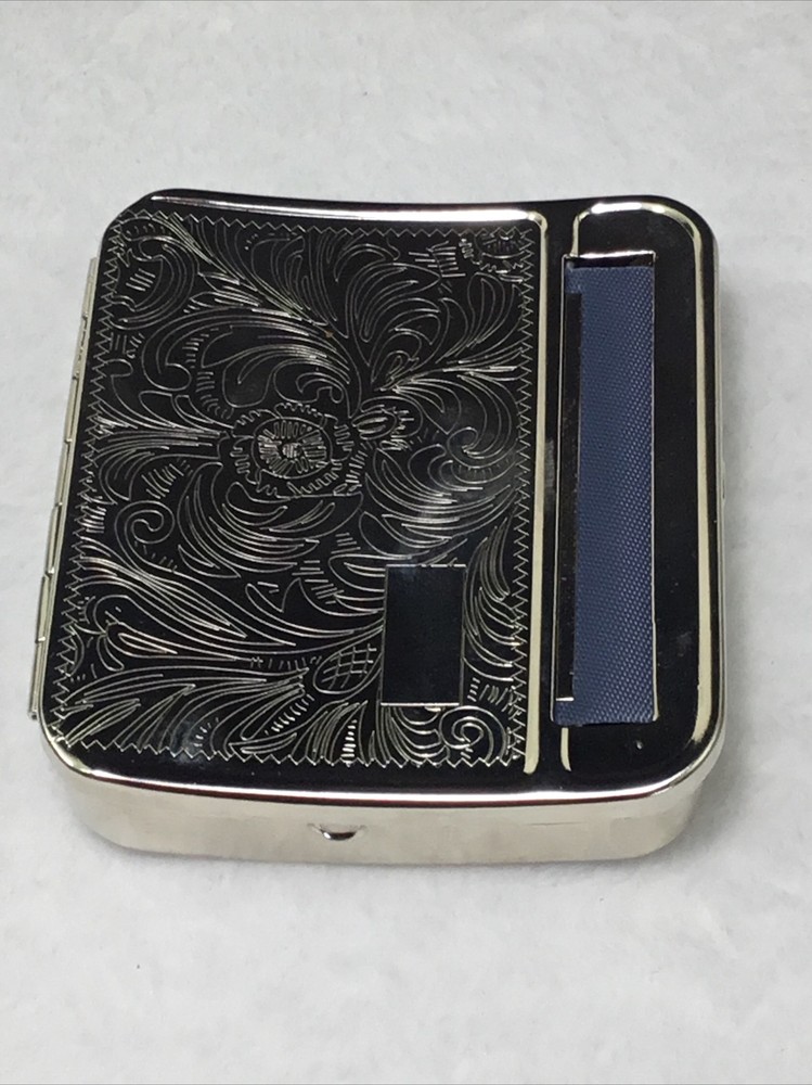 Automatic Silver Rolling Box For Tobacco and Rolling Paper For Perfect Cigarette