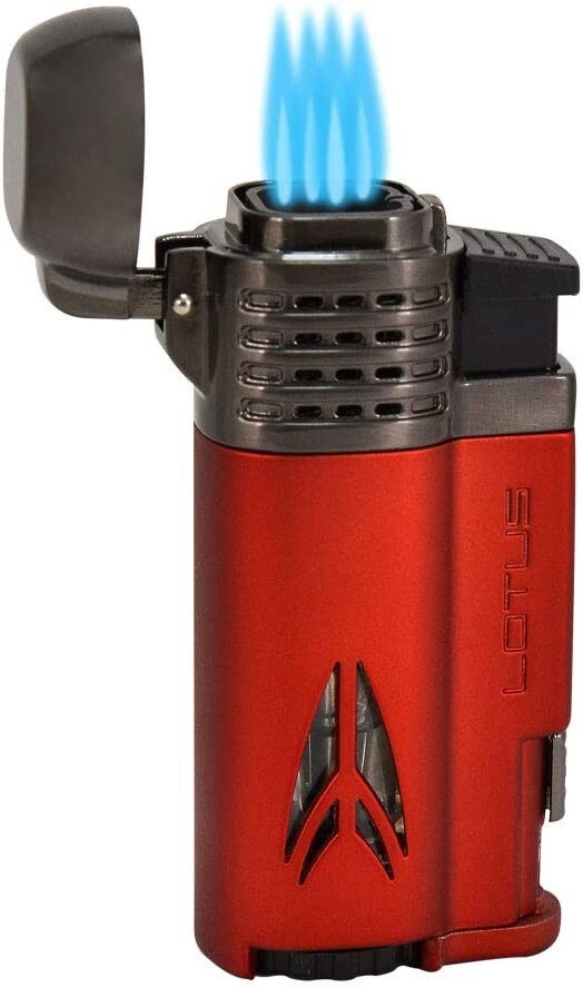 Lotus Defiant Quad Pinpoint Lighter (Red)