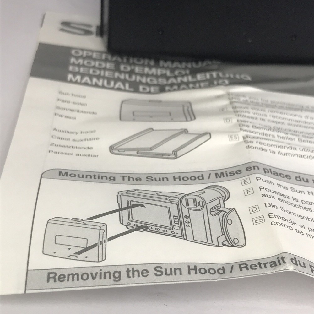 SHARP VIEWCAM SUN HOOD VR-410BF N