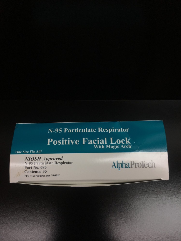 AlphaProTech 695 Disposable Respirator N95 FlatFold