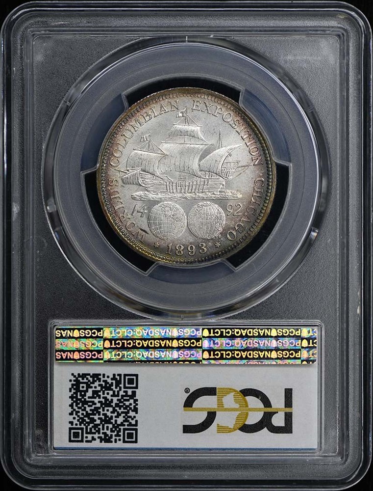 COLUMBIAN 1893 50C Silver Commemorative PCGS MS66+
