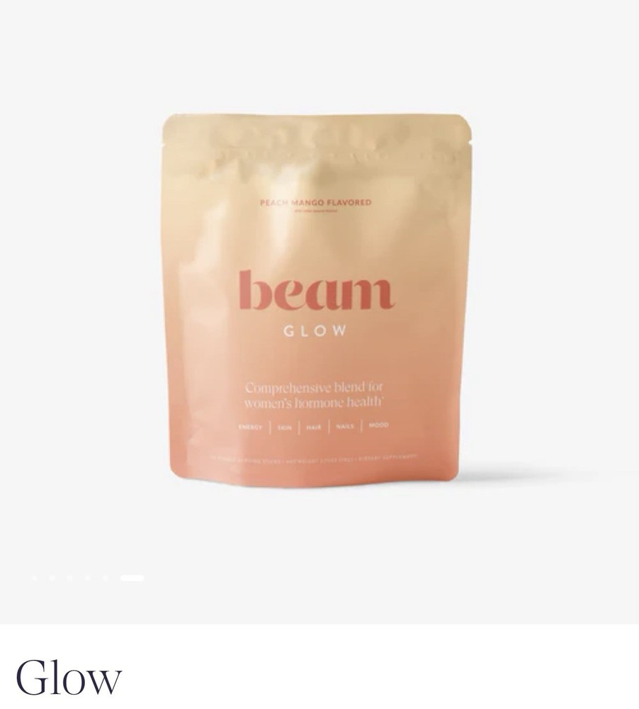 New! Beam Glow  Peach Mango Flavored