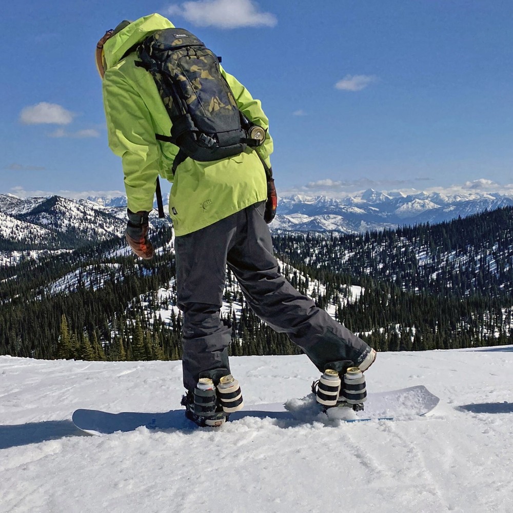 Snowboard & Ski Beer Can Holder - Beer Binding PRO (Black)