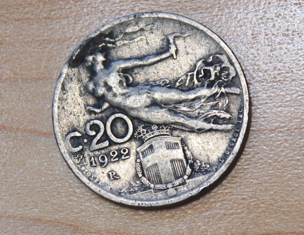 1922 Italy 20 Centesimi