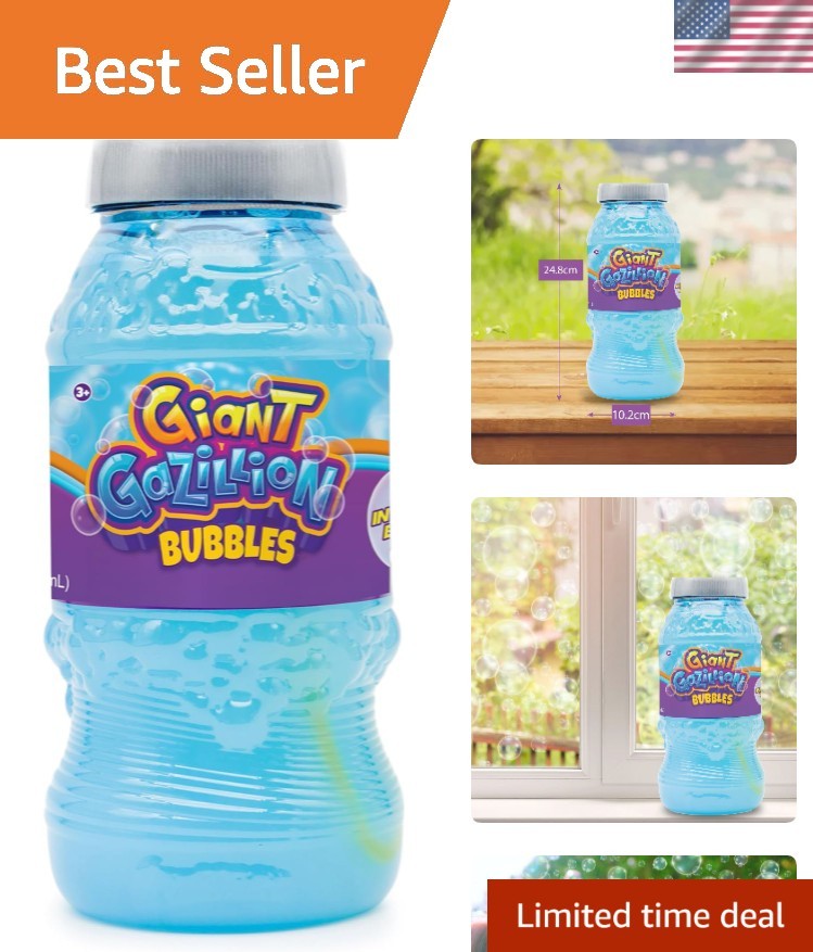 2 Liter Gazillion Bubbles Solution: Eco-Friendly Giant Bubble Maker for Kids