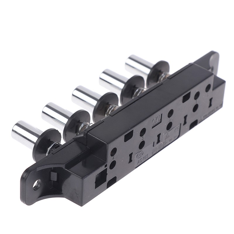 Five-position plug-in button switch for range hood five-position silver switch