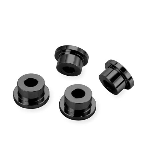 Handlebar Riser Bushings CNC Solid Billet Aluminum Compatible with Black