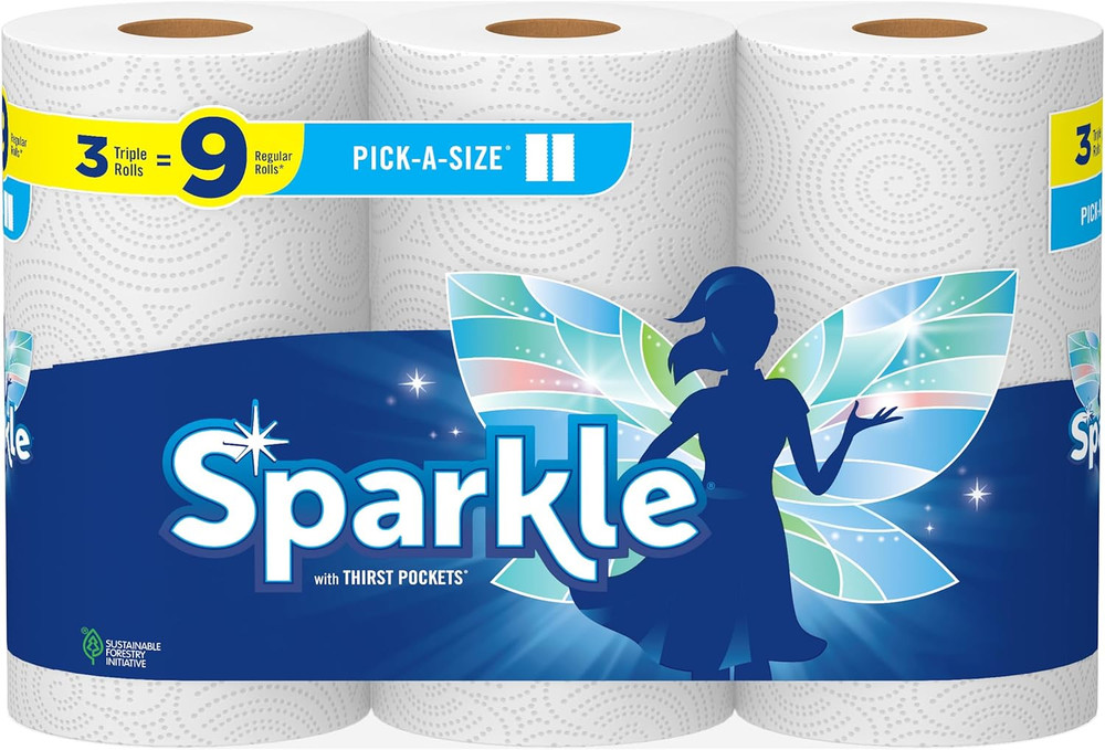 Pick-A-Size Paper Towels, 3 Triple Rolls = 9 Regular Rolls, Value Pack