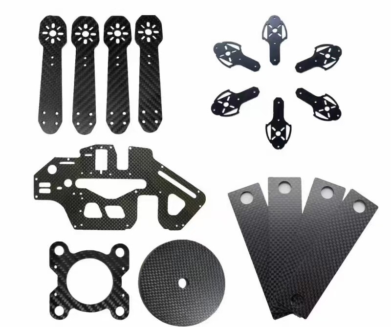 Carbon Fiber Sheet Plate Panel CNC Cutting Processing Custom Service Frame Parts