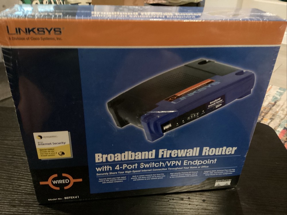 Broadband Firewall Router With 4-Port Switch/VPN Endpoint Linksys