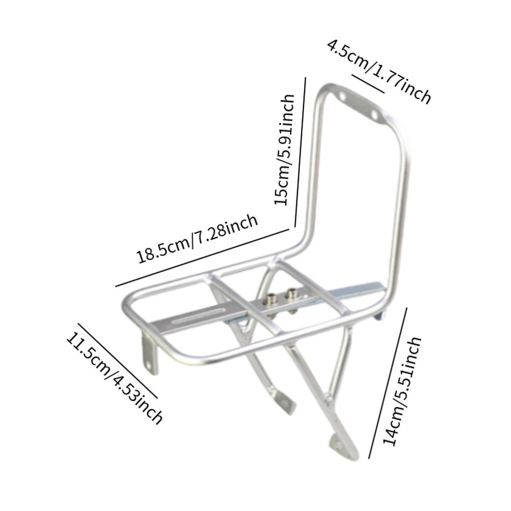 Bicycle Front Fork Rack Folding Bike Rack Bicycle Front Storage Basket 20 inch