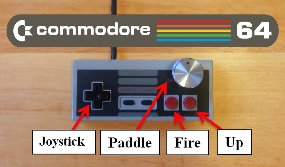 Commodore 64 128 VIC-20 Modded Joystick Paddle Controller Combination Mod