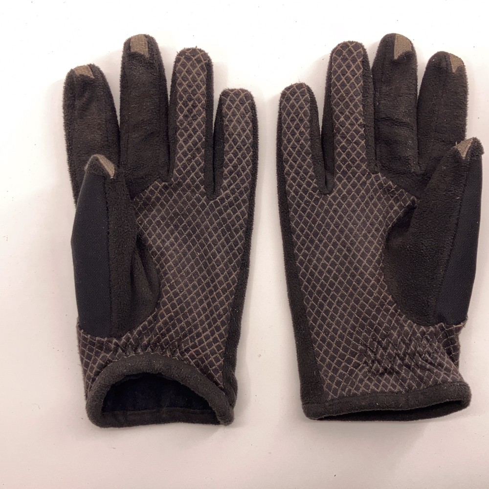 Aris Black Winter Gloves Size L Grid Pattern Palm