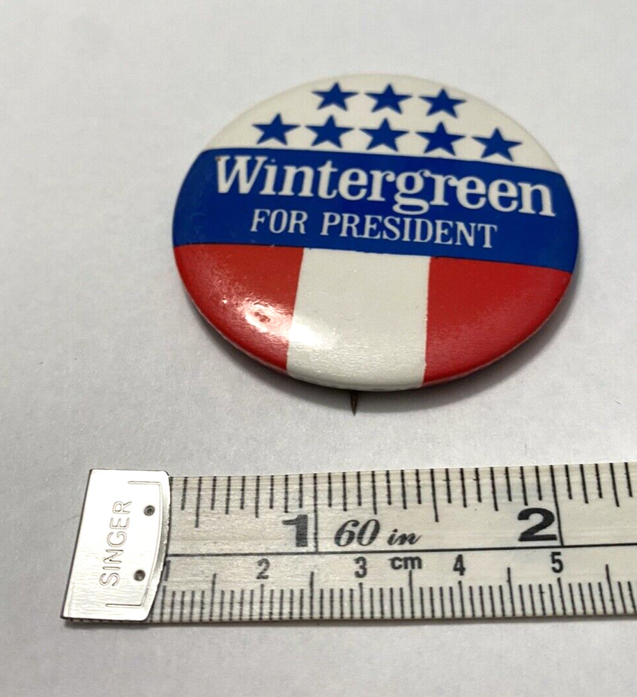 Wintergreen for President Campaign Pinback Button 2004