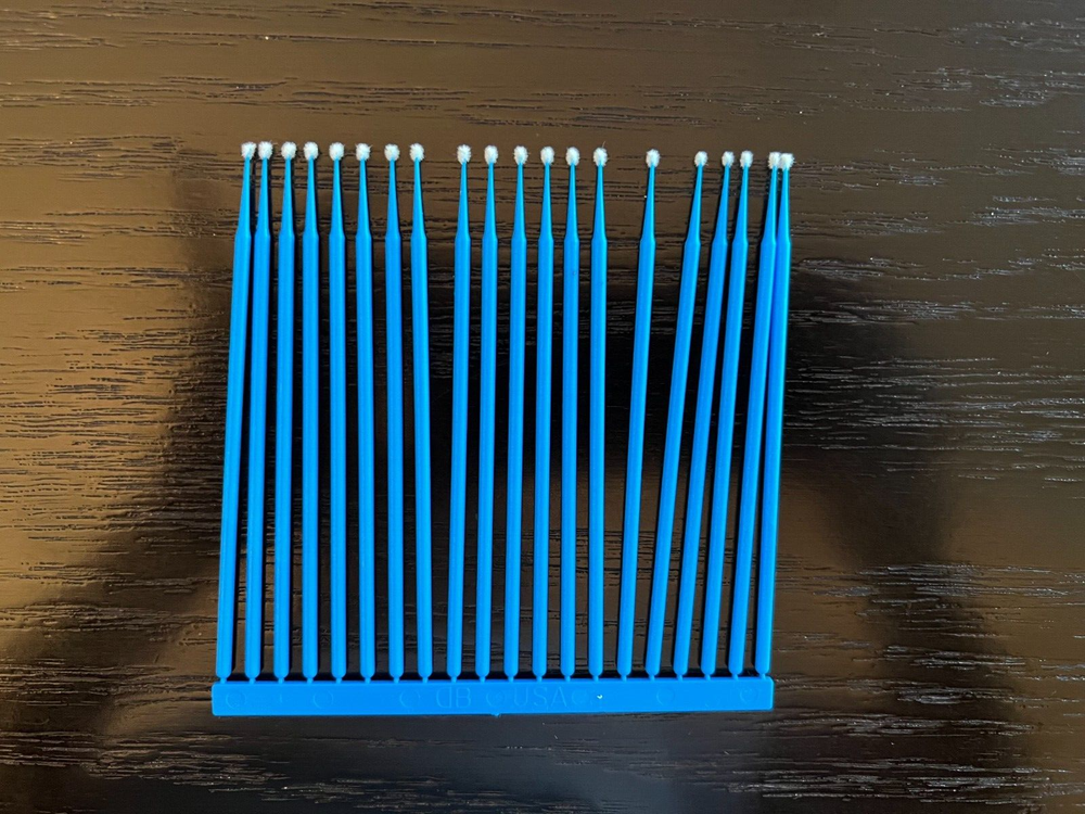 Multi-Brush Applicators Teal, Small, 500/Pkg - Denbur