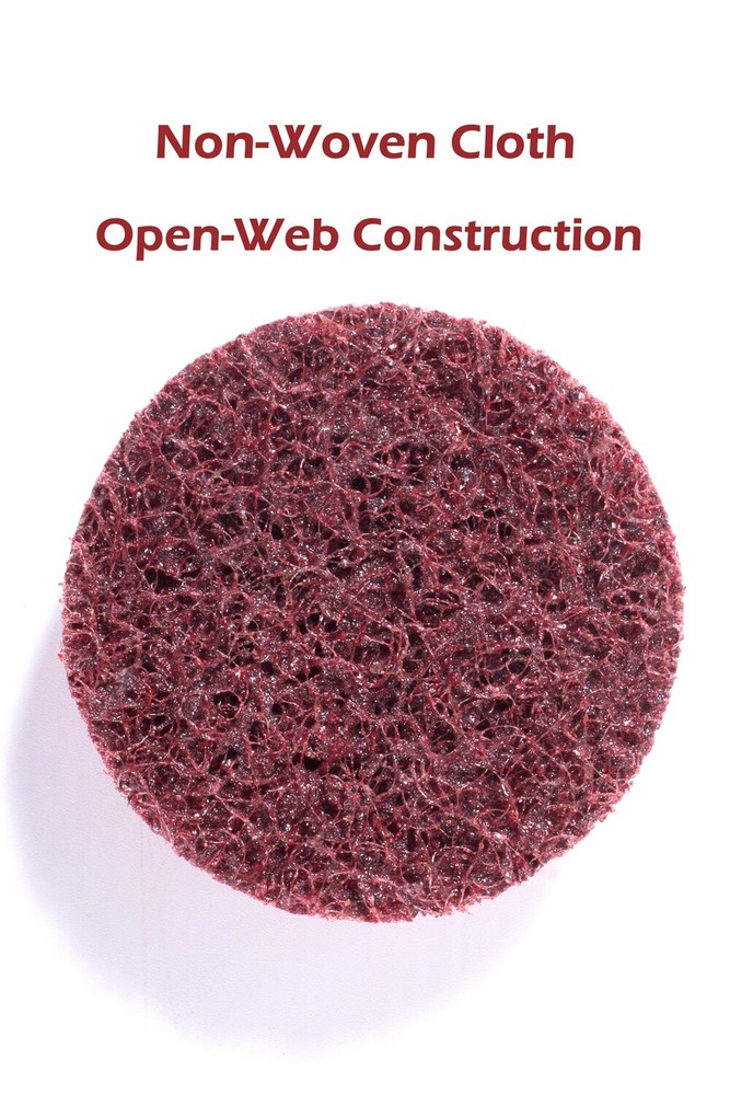 25pcs 3 in Medium Surface Prep Roll Lock Sanding Disc Pads for Die Grinder Drill