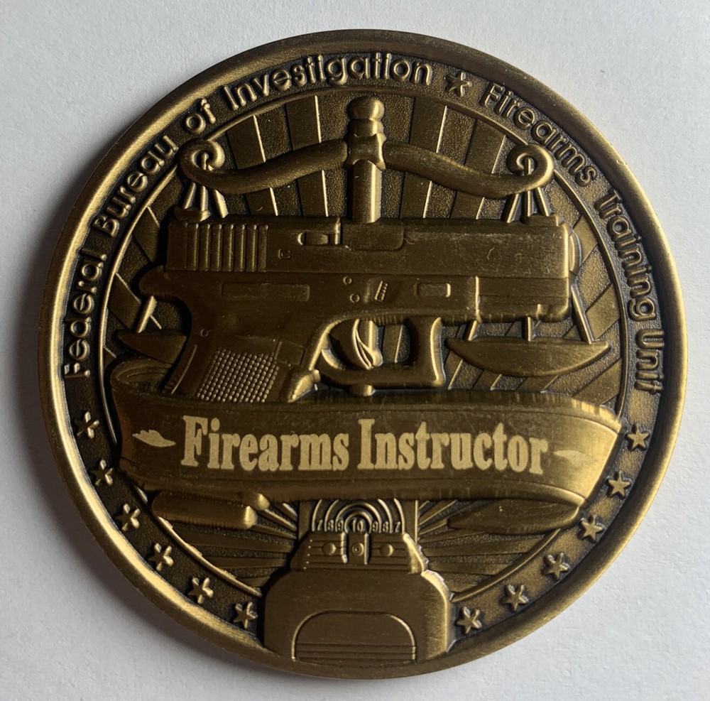 FBI Firearms Instructor Challenge Coin