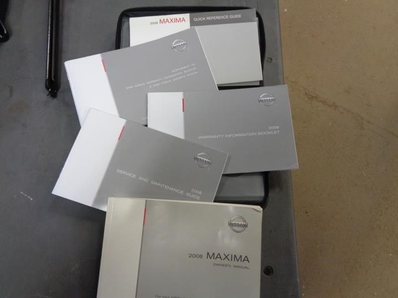 MAXIMA 08 Owners Manual 1235812