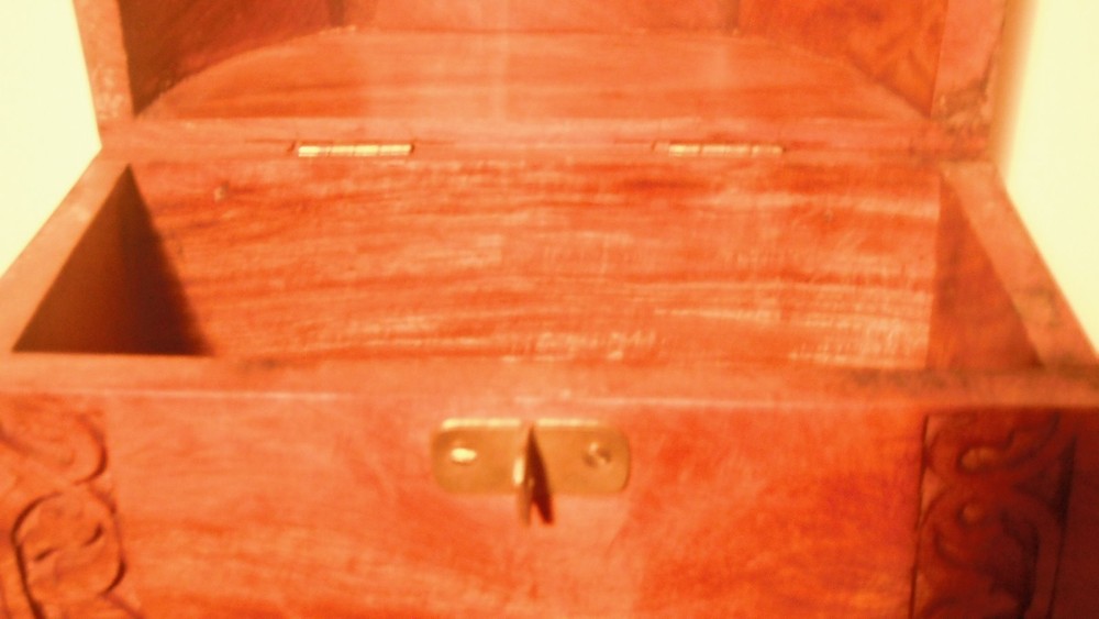 Round Topped Solid Wood Chest