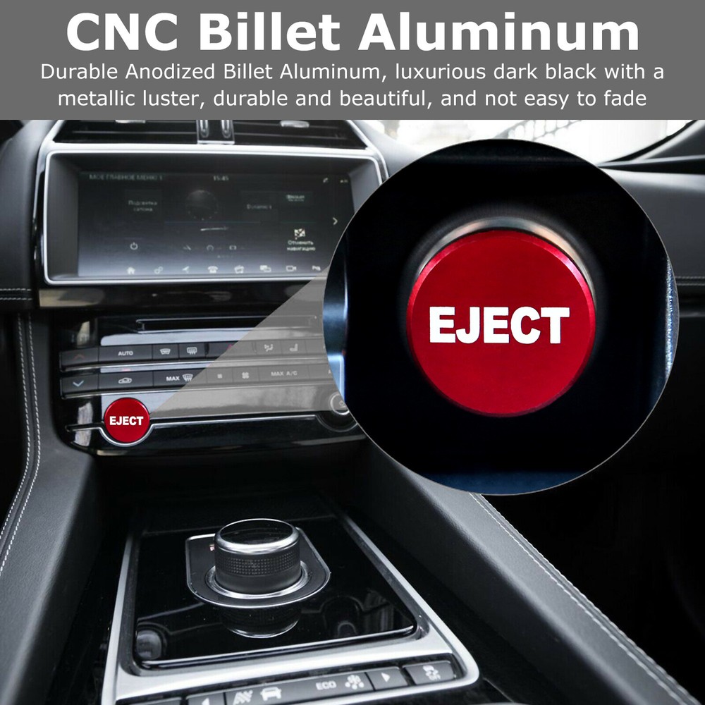 2PCS Universal Fire Missile Eject Button Car Cigarette Lighter Cover Accessories