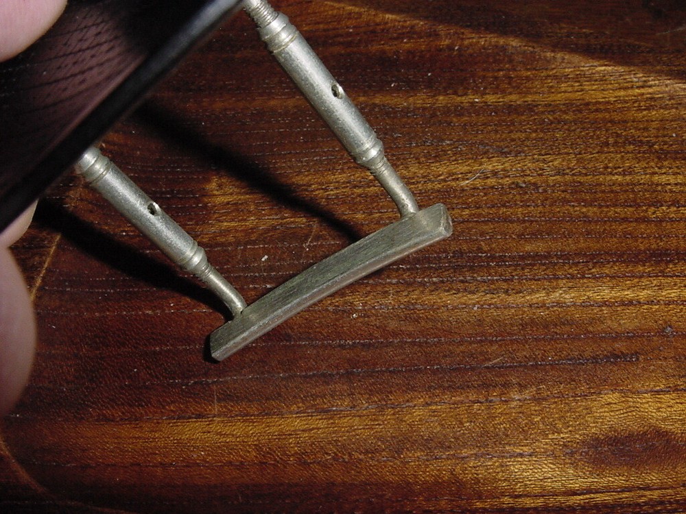 VINTAGE INSCRIBED EBONY VIOLIN CHIN REST C1920s