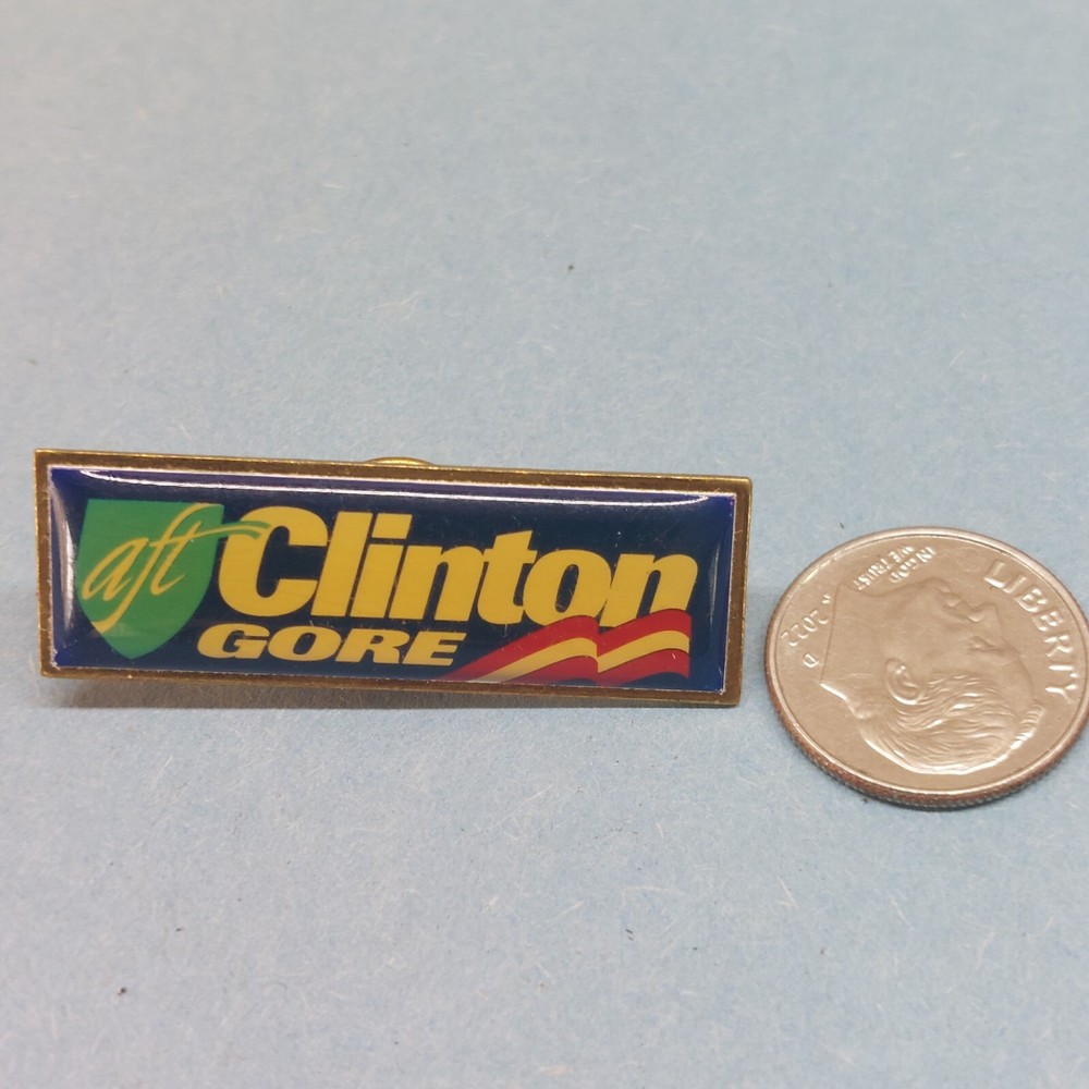 Clinton Gore Pin Lapel Enamel Collectible