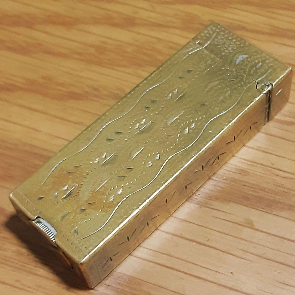 Working Oil Lighter gold Brass without Box