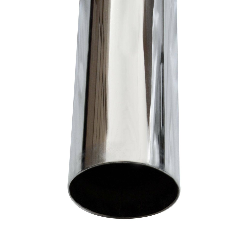 3" inch X 36" inch OD Chrome Curved Stack Pipe Exhaust Pipe Tailpipe