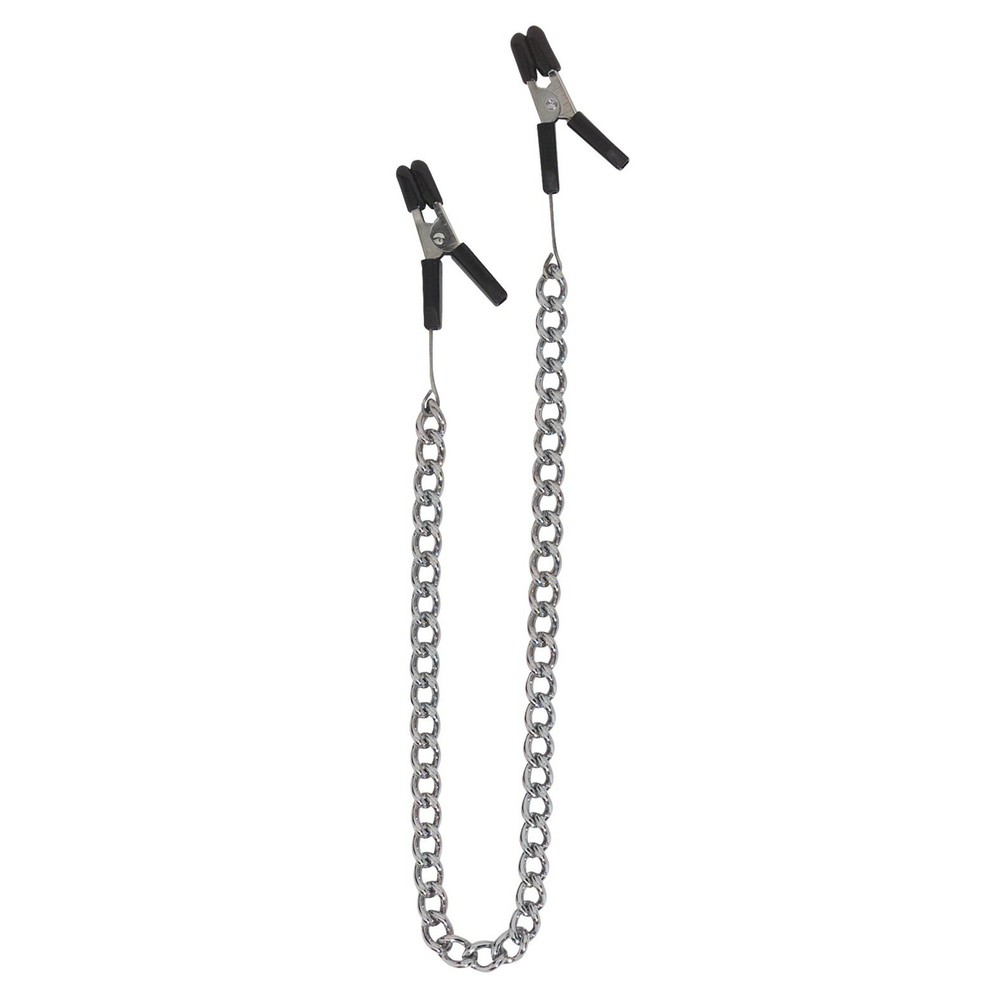 Spartacus Cable Nipple Clamps w/Silver Chain