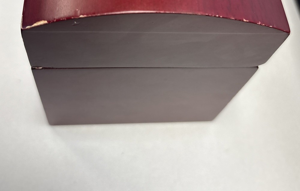 Generic Red Wood Slider Coin Case