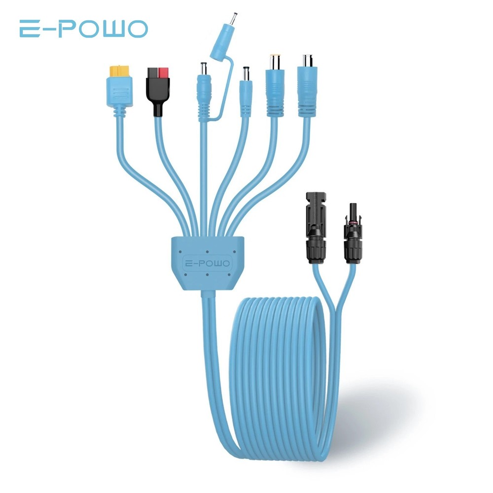 E-POWO Universal Solar Panel Adapter Cable for Jackery EcoFlow Power Station