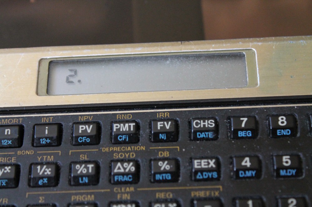HEWLETT PACKARD FINACIAL CALCULATOR