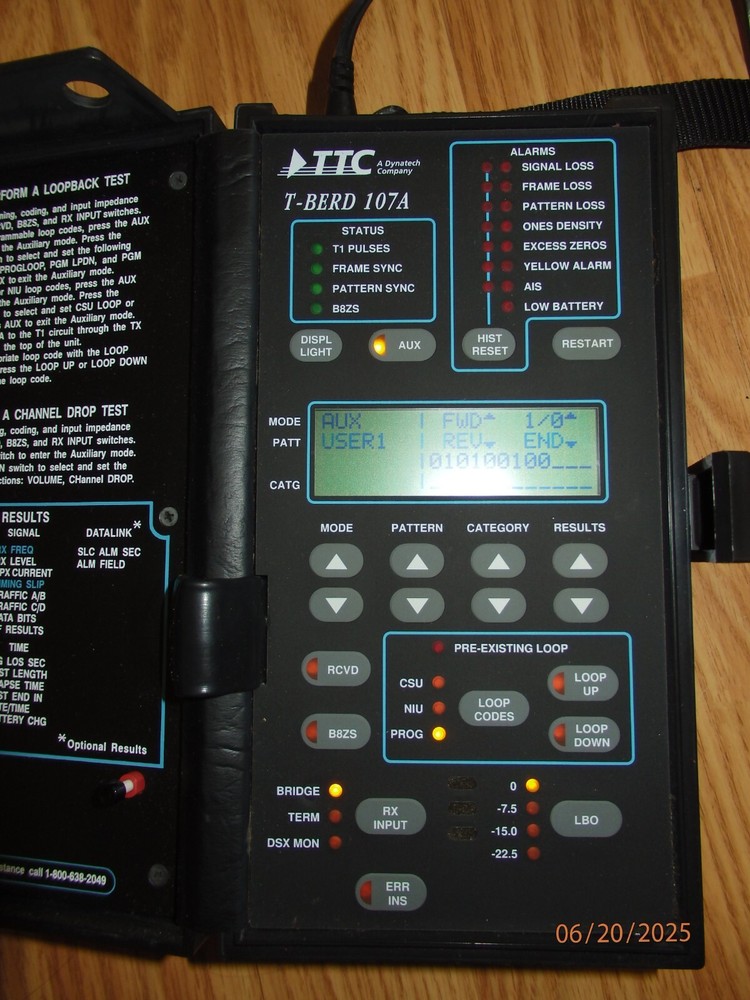 TTC T-Berd 107A T-Carrier Analyzer