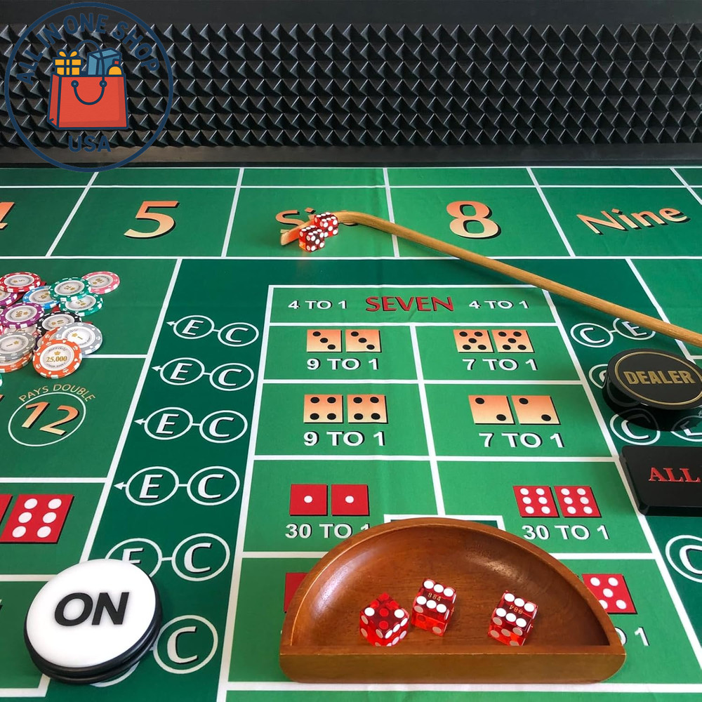 Craps Table Diamond Pyramid Rubber Bumper Felt Wall