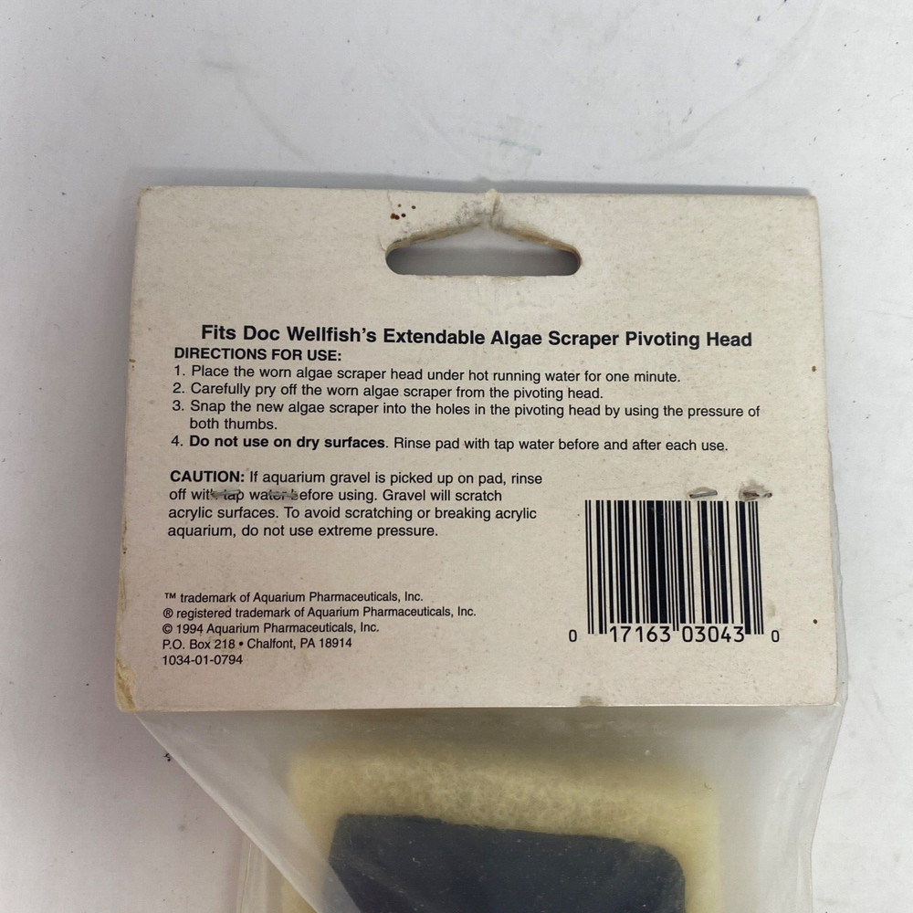 Refill Scraper Head for Doc Wellfish's Extendable Algae Scraper