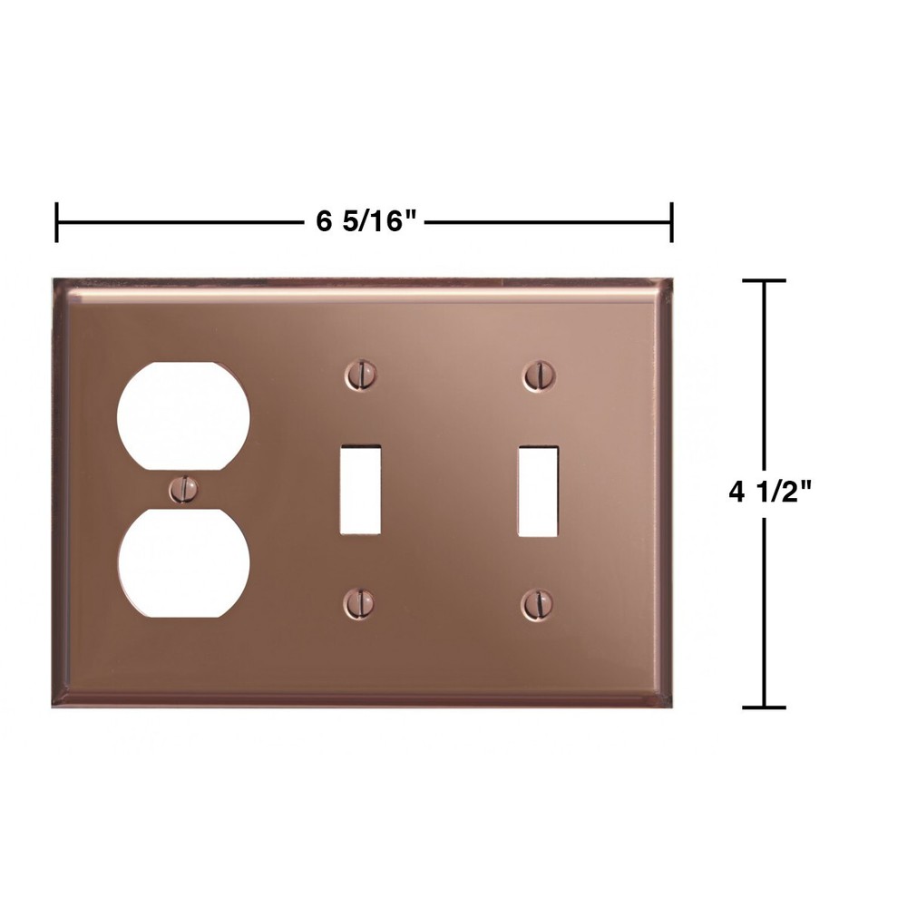 Renovators Supply Switchplate Solid Copper Toggle Wallmount Switchplate Covers